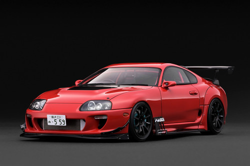 Ignition Model 1:18 Toyota Supra RZ (JZA80) ORIDO-STREET Ver. Red (IG3885) Resin Car Model Available In Q4 2026 Pre Order Now