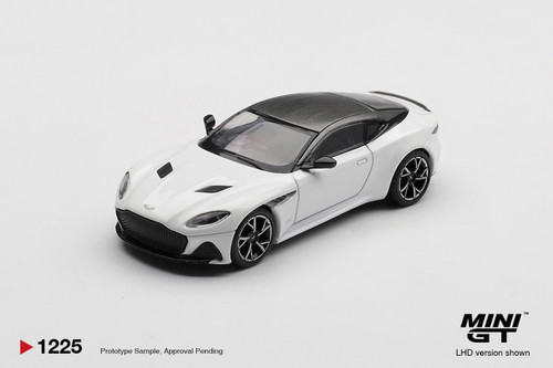 Mini GT 1:64 Aston Martin DBS Stratus White (MGT01225) Diecast Car Model Available In August 2026 Pre Order Now