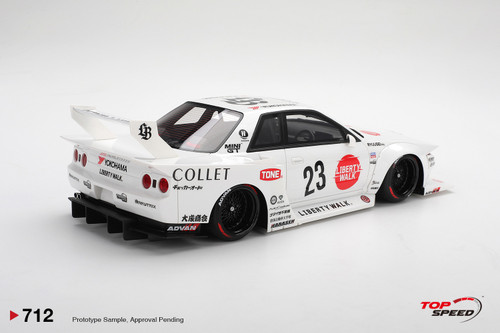 TopSpeed 1:18 LBWK Nissan Skyline GT-R (R32) Kaido Works LB-Hinomaru (TS0712) Resin Car Model Available In August 2026 Pre Order Now