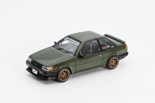 DCT 1:64 Toyota AE86 Green (RHD) (LL-009-285) Diecast Car Model Available In April 2026 Pre Order Now