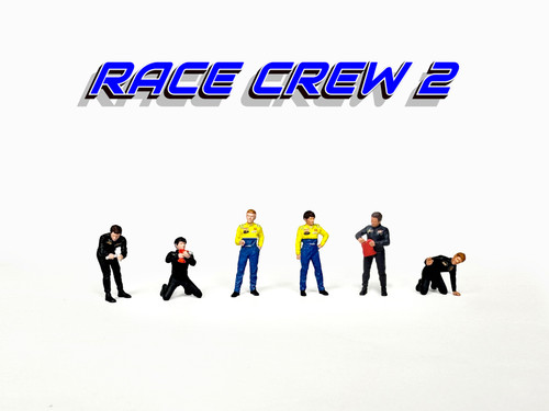 American Diorama 1:64 Figure Set - Race Crew 2 (AD-2438) Diecast Model Available In June 2026 Pre Order Now