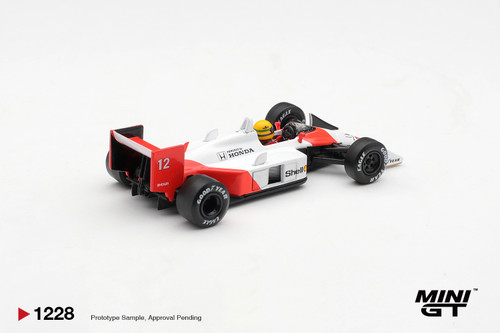 Mini GT 1:64 McLaren MP4/4 #12 Ayrton Senna 1988 Canadian Grand Prix Winner (MGT01228) Diecast Car Model Available In September 2026 Pre Order Now