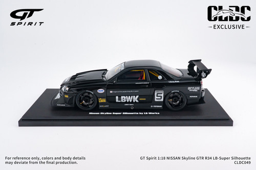 GT Spirit 1:18 NISSAN Skyline GTR R34 LB-Super Silhouette With Display Case (CLDC049) Resin Car Model Available In May 2026 New Pre Order Now