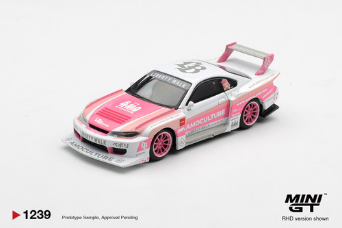 Mini GT 1:64 Nissan SILVIA (S15) LB-Super Silhouette AMOCULTURE (MGT01239) Diecast Car Model Available In September 2026 Pre Order Now