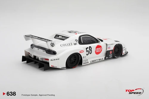 TopSpeed 1:18 MAZDA RX-7 LB-Hinomaru (TS0638) Resin Car Model Available In August 2026 Pre Order Now