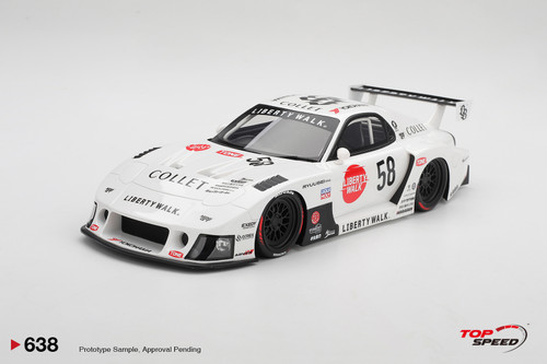 TopSpeed 1:18 MAZDA RX-7 LB-Hinomaru (TS0638) Resin Car Model Available In August 2026 Pre Order Now