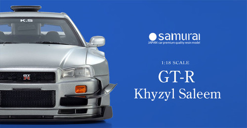 Kyosho 1:18 Nissan Skyline GT-R (R34) Khyzyl Saleem Matte Gray