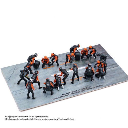 MINICHAMPS x CLDC EXCLUSIVE 1:64 PIT STOP DIORAMA - McLAREN MCL39 ABU DHABI GP 2025 (363250004) Diecast Figure Model Available In September 2026 Pre Order Now