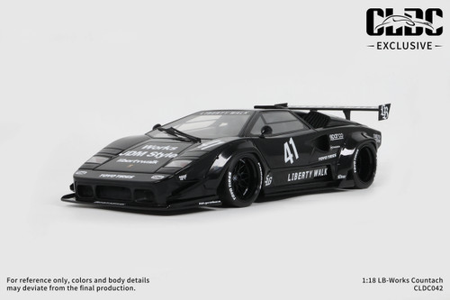 GTS 1:18 LB-Works Countach With Display Case (CLDC042) Resin Car Model Available In August 2026 Pre Order Now