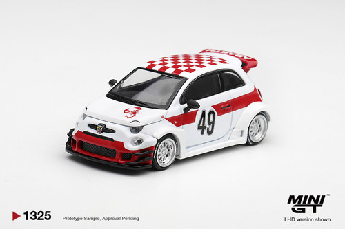 Mini GT 1:64 Abarth 595 LB-WORKS x Abas Works 1000 TC Tribute (MGT01325) Diecast Car Model Available In November 2026 Pre Order Now