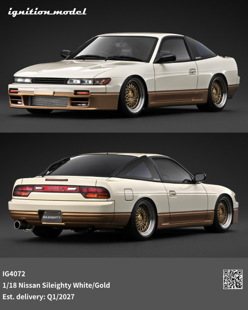 Ignition Model 1:18 Nissan Sileighty White Metallic / Purple Metallic / White & Gold (IG4073/IG4074/IG4072) Resin Car Model Available In Q1 2027 Pre Order Now