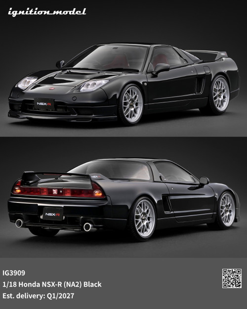 Ignition Model 1:18 Honda NSX-R (NA2) Red / Black (IG3912/IG3909) Resin Car Model Available In Q1 2027 Pre Order Now