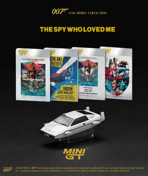 Mini GT 1:64 Lotus Esprit S1 “The Spy Who Loved Me” Submarine  (MGT00920) Diecast Car Model Available In November 2026 Pre Order Now