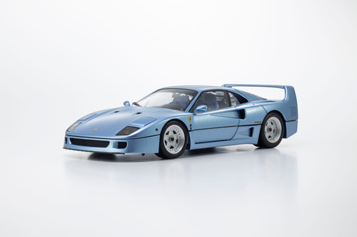 Kyosho 1:18 Ferrari F40  Light Blue Metallic /  Red - "Nigel Mansell" (08416) Diecast Car Model Available In November 2026 Pre Order Now