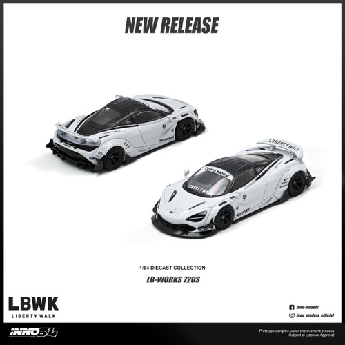INNO 1:64 LIBERTY WALK 720S  (IN64-LBWK720S-01) Diecast Car Model Available In August 2026 Pre Order Now