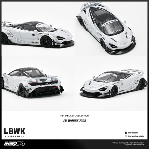 INNO 1:64 LIBERTY WALK 720S  (IN64-LBWK720S-01) Diecast Car Model Available In August 2026 Pre Order Now