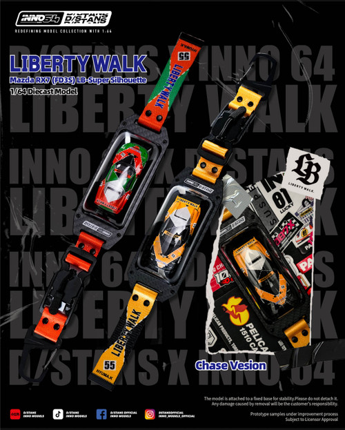 INNO 1:64 INNO X DSTANDS LB-SUPER SILHOUETTE FD3S (IN64-DSTANDS-LB-FD3S) Diecast Car Model Available In September 2026 Pre Order Now