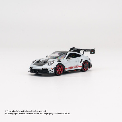 MINICHAMPS 1:64 Porsche 911 (992.1) GT3RS MR - 2026 - Ice Grey Metallic w red decor / orange w white decor (643065613/643065614) Diecast Car Model Available In October 2026 Pre Order Now