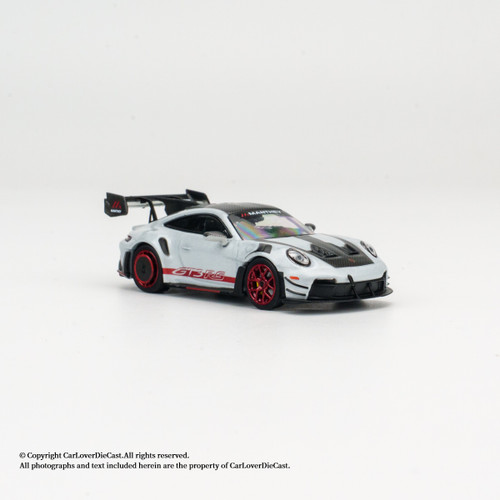 MINICHAMPS 1:64 Porsche 911 (992.1) GT3RS MR - 2026 - Ice Grey Metallic w red decor / orange w white decor (643065613/643065614) Diecast Car Model Available In October 2026 Pre Order Now