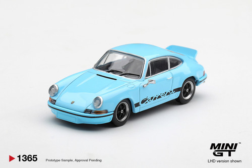 Mini GT 1:64 Porsche 911 Carrera RS 2.7 Gulf Blue with Black Livery (MGT01365) Diecast Car Model Available In November 2026 Pre Order Now