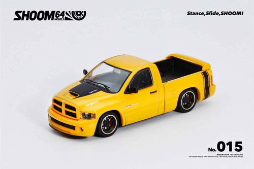 SHOOM64 1:64 Dodge RAM SRT10 Yellow / Green (SHOOM-103-015/SHOOM-103-017) Diecast Car Model Available In August 2026 Pre Order Now