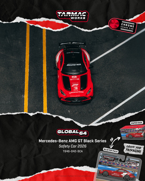 Tarmac Works 1:64 Mercedes-Benz AMG GT Black Series Safety Car 2026 (T64G-042-SCA) Diecast Car Model Available In February 2027 Pre Order Now