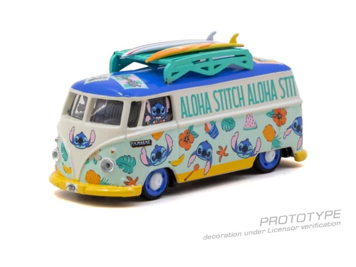 Tarmac Works 1:64 Volkswagen Type II (T1) Panel Van  Lilo & Stitch (T64S-005-LS) Diecast Car Model Available In January 2027 Pre Order Now