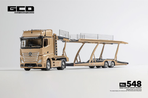 GCD 1:64 Mercedes‑Benz Car Transporter Gold (KS-069-548) Diecast Car Model Available In Q1 2027 Pre Order Now