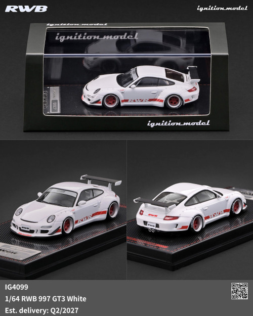 Ignition Model 1:64 RWB 997 GT3 White (IG4099) Diecast Car Model Available In Q2 2027 Pre Order Now