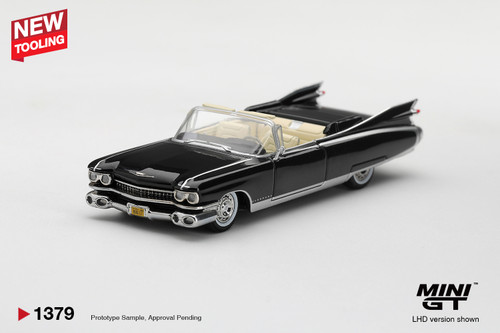 Mini GT 1:64 Cadillac Eldorado Biarritz 1959 Black (MGT01379) Diecast Car Model Available In April 2027 Pre Order Now