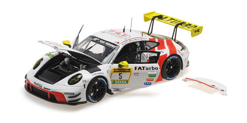 MINICHAMPS 1:18 PORSCHE 911 GT3R – HERBERTH MOTORSPORT – ROBERT RENAUER – VINCENT KOLB –  DENNIS OLSEN – MATT CAMPBELL – 24H NURBURGRING 2024 (113246905) Diecast Full Opening Car Model Available In October 2026 Pre Order Now