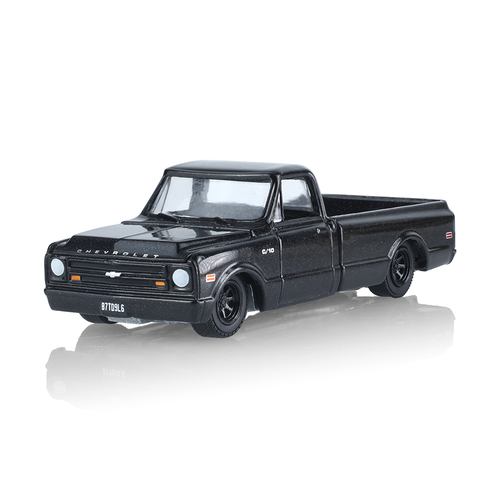 GreenLight Collectibles 1:64 Chevrolet C10-Blackout Edition (Lowered Custom) (30627/48) Diecast Car Model Available In March 2027 Pre Order Now