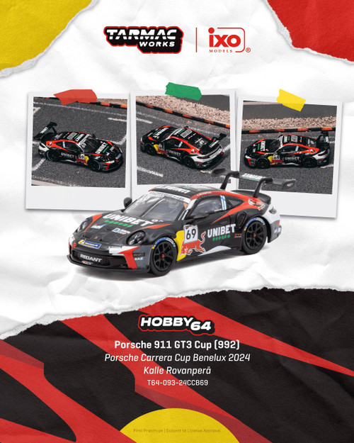 Tarmac Works 1:64 Porsche 911 GT3 Cup (992) (T64-093-24CCB69) Diecast Car Model Available In March 2027 Pre Order Now