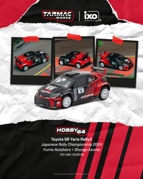 Tarmac Works 1:64 Toyota GR Yaris Rally2 (T64-092-24JRC06) Diecast Car Model Available In March 2027 Pre Order Now