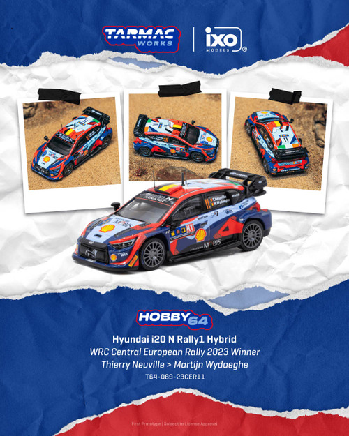 Tarmac Works 1:64 Hyundai i20 N Rally1 Hybrid (T64-089-23CER11) Diecast Car Model Available In March 2027 Pre Order Now