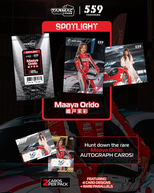 Tarmac Works COLLECTIBLE TRADING CARDS Spotlight - Maaya Orido (TCS-MAA-01) Collectible Cards Available In January 2027 Pre Order Now