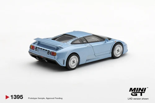 Mini GT 1:64 Bugatti EB110 GT Azzurro Metallizzato Mondial de l'Automobile 1992 (MGT01395) Diecast Car Model Available In April 2027 Pre Order Now