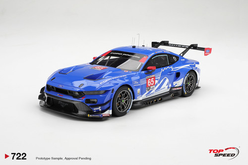 TopSpeed 1:18 Ford Mustang GT3 #65 Ford Racing 2026 IMSA Daytona 24 Hrs (TS0722) Resin Car Model Available In January 2027 Pre Order Now