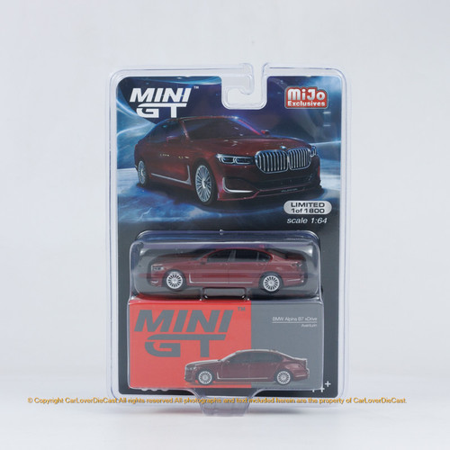 Mini GT 1:64 BMW Alpina B7 xDrive  Aventurin Red *Blister Package* (MGT00693-BL) Diecast Car Model Available Now