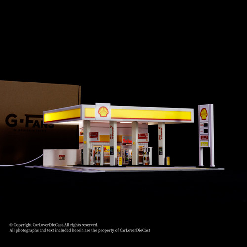 G-Fans 1:64 Shell Gas Station Architectural Diorama (710035) Available Now