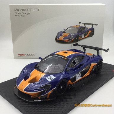 TSM MODEL 1/12 マクラーレンP1 Blue/Orange 1/43 TSM McLaren P1 (Blue/Orange) Enclose Diecast Car Model
