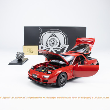 Polar Master 1:18 Mazda RX-7 Spirit R Diecast Full Open Red