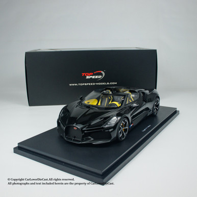 TopSpeed 1:18 Bugatti W16 Mistral Black (TS0597) Resin Car Model