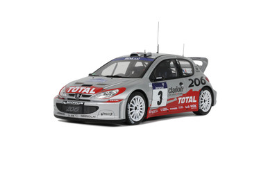 ミニカー AUTO art Peugeot 206 WRC 1/18 Auto Art 1/18 Peugeot 206 #1 WRC Monte-Carlo Gronholm