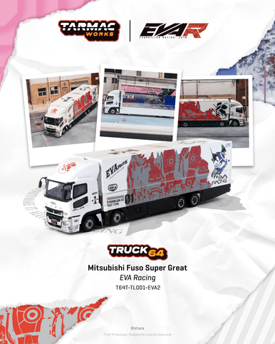 Tarmac Works 1:64 Mitsubishi Fuso Super Great EVA Racing (T64T