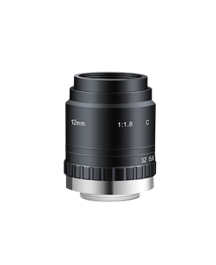 AZURE Photonics AZURE-1218M10M 2/3" 12mm F1.8 Manual Iris C-Mount Lens, Low Distortion, 10 Megapixel Rated