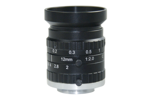 AZURE Photonics AZURE-NV1220M6M 1/1.2" 12mm F2.0 Manual Iris C-Mount Lens, 6 Megapixel Rated
