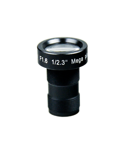 Azure Photonics AZURE-04516MAC 1/2.3" 4.50mm F1.6 Fixed Iris M12 (S-Mount) Lens, Macro Type for Close Working Distances of 100-500mm