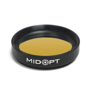 Midwest Optical LP500 Yellow Longpass Filter, 510-1100nm Range, With StablEDGE