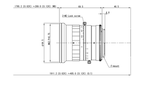 VS Technology VS-L3528LM/F 35mm F2.8 Manual Iris F-Mount Lens, 45mm Image Circle, Lower Magnification